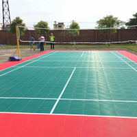 Hot sale multi sports pp plastic tile cheap price standard size basketball court futsal surface