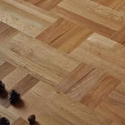 Select grade natural color engineered wood flooring wholesale price 3 ply 3 strip in parquet solid wood flooring